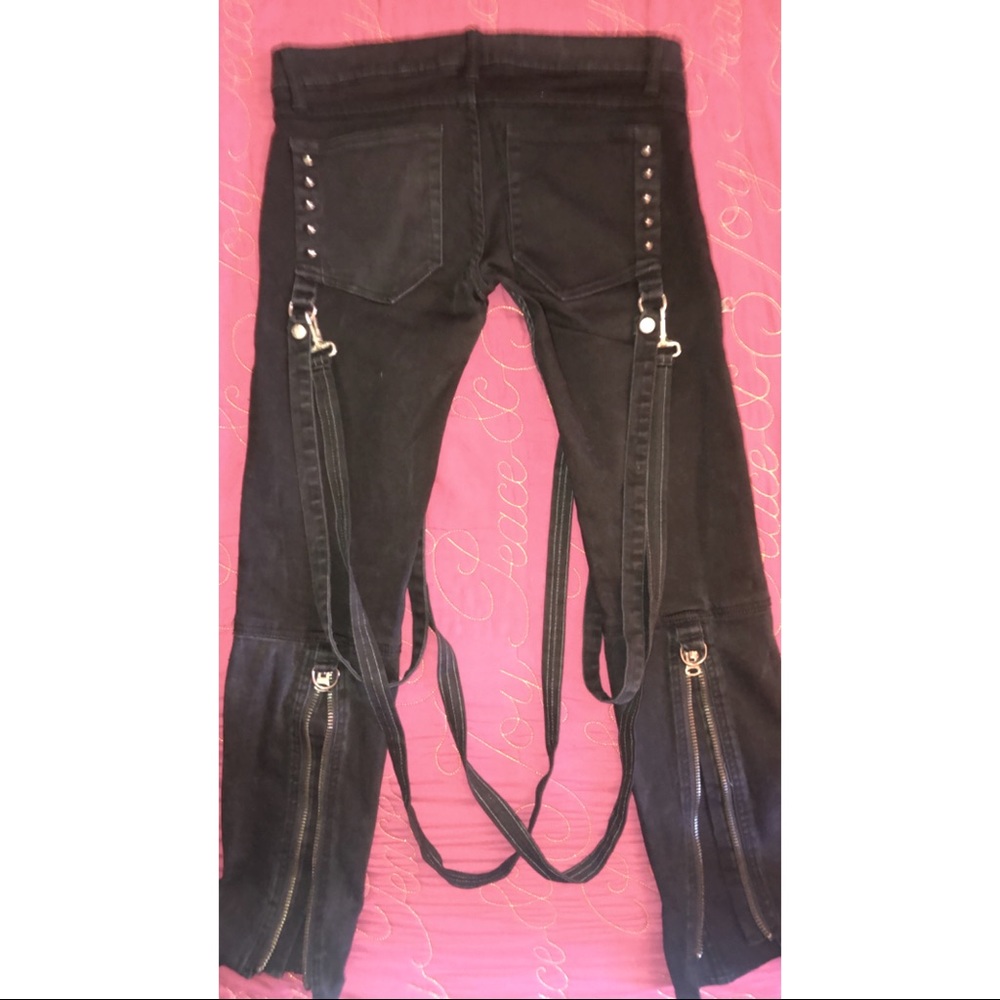 RARE lip service bondage stretch jeans